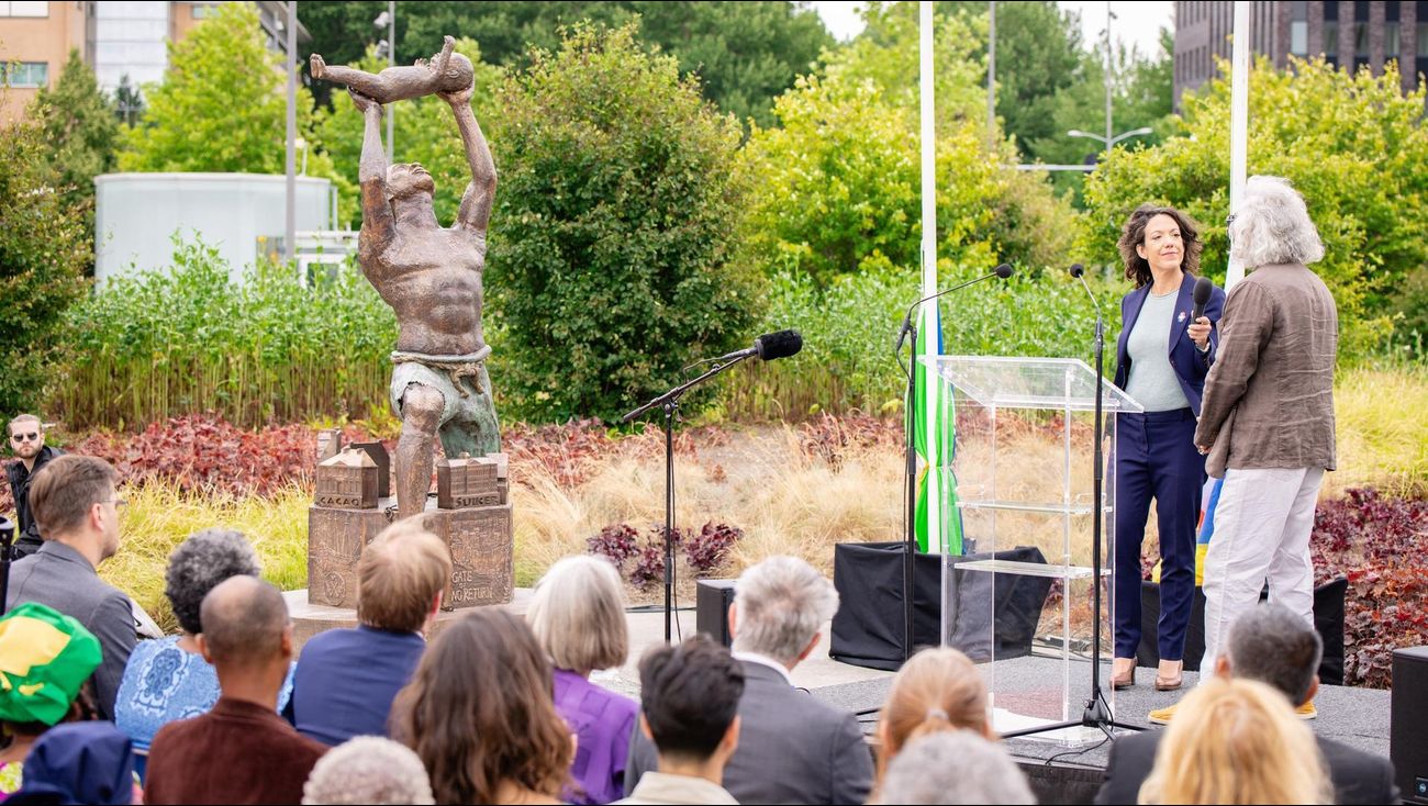 Unveiling of Almere Slavery Monument: Commemorating the Abolition of Slavery